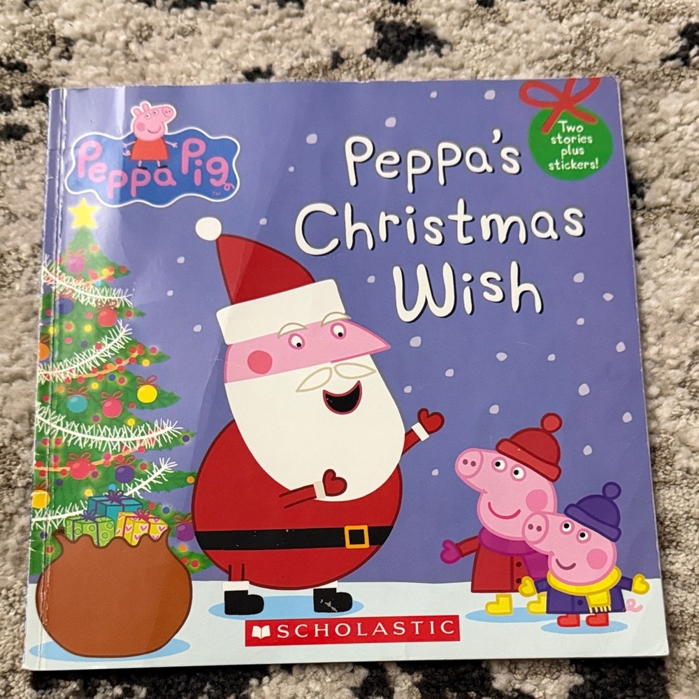 Scholastic Peppa Pig Peppa's Christmas Wish - Purple Cover